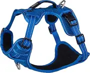 Rogz Handle Padded Control Dog Harness Blue Medium