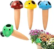Terracotta Watering Spikes,Terracotta Planter Irrigation Stakes - Plant Watering Globe Drip Irrigation Stakes for Indoor Outdoor