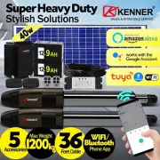 Kenner Farm 1200kg E Double Swing Gate Opener 40w Full Solar 5 Accessories WIFI