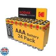 KODAK | AAA Batteries | Triple A | Disposable Household | Alkaline 1.5V | 24