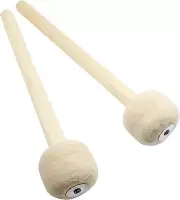 2Pack 12.8" Bass Drum Mallets - Wool Felt Head Percussion Sticks