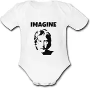 [Psychobaby] LENNON IMAGINE JOHN Personalised Unique Baby Vest Baby Grow Babygrow Cute Novelty Boys Girls Unisex Funny
