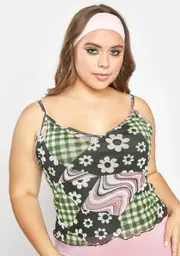 [Current Mood] Plus Reinvent Myself Mesh Crop Top