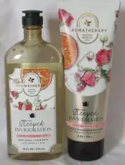 Bath & Body Works Aromatherapy Wash Foam Bath Cream Set 2 STEEPED INVIGORATION
