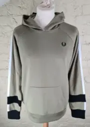 FRED PERRY 'Bold Tipped Hooded Sweatshirt Size: 15-16 yrs NEW WITH TAGS