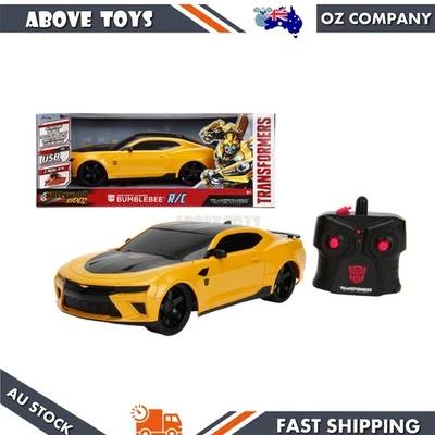 Jada 1:16 Scale Transformers 2016 Chevy Camaro SS Bumblebee Remote Control Car