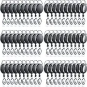 80 Packs Retractable ID Badge Holder Name ID Badge Reel Clips Keychain with B...