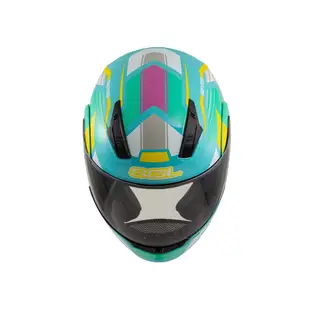 【SOL Helmets】SM-3可掀式安全帽 (原子動力_綠/白黃) ｜ SOL安全帽官方商城