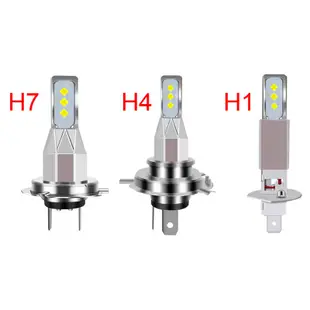 2 件裝 H1 LED 燈泡摩托車頭燈 20000LM 6000K 白光 80W 6SMD 燈泡汽車霧燈轉向信號燈