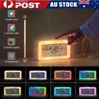 Digital Dual Alarm Clock with Dimmable RGB LED Night Lamp 8 White Noise USB Port