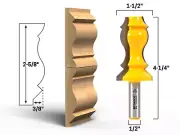 2-5/8" Crown Molding Router Bit - 1/2" Shank - Yonico 16154