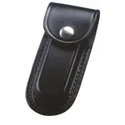 Whitby Knives Leather Knife Holster/Pouch/Sheath Black L For 5'' Knife
