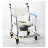 在飛比找PChome商店街優惠-便浴椅 均佳 JCS-302不銹鋼洗澡便器椅加推手