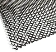 [Midwest Hearth] Fireplace Screen Mesh Curtain. 2 Panels Each 24" Wide. Includes Screen Pulls. Made in USA (23" H x 24" W, Antique Bronze)