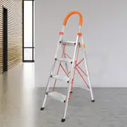 Traderight 4 Step Ladder Folding Aluminium Portable Multi Purpose Household Tool