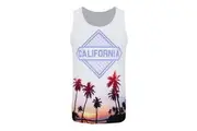 Grindstore Mens California Sub Vest (White/Multicoloured) - UTGR1945