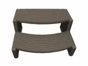 Life Spa & Hot Tub Step - Espresso Colour - DuraStep 2-Tier Spa Steps - MSS080