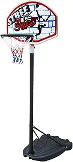 Kids Basketball Hoop Adjustable Height 1.4m-1.9m Toddler Toys Basketball Hoops Indoor Outdoor Play Mini Portable Basketball Goals Outside Toys Backyard Games for Boys Girls Age 3 4 5 6 7 8 Gifts