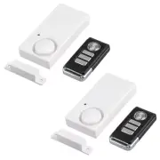 2x Wireless Remote Control Magnetic Sensor Door Warning Safety Burglar Alarm