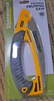 Yardworks 10" Folding Pruning Saw 265-3796 Carbon Steel Tri-Edge Teeth NEW BXRS