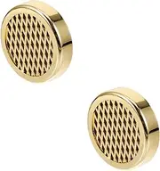 WRITWAA 2pcs Humidifier Gold Tone Humidor Humidifier for Moisturizing and Increased Humidity, Round Moisturizing Pack