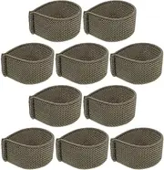 FOYTOKI 10 Pack Elastic Belt Holders Backpack Strap Retainer Nylon Webbing for Tacticals Retainer Straps
