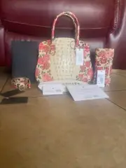 EXCLUSIVE BRAHMIN ROSETTA HANDBAG AND HARD TO FIND ADELLE WALLET