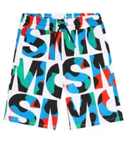 [Stella McCartney Kids] Stella McCartney Kids Printed cotton jersey shorts Y 3 multicoloured