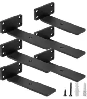 6” Heavy Duty Floating Shelf Brackets Set Of 6