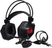 TAIDU Gaming Headset Surround Sound Wired Over Ear LED Headphone with Noise Cancelling Microphone for One PC
