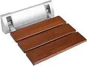 FFSPIIO Tub Folding Shower Seat, for Senior Handicap Disabled Shower Seating Chair Wood Wall-Mounted Fold Up Bathroom Stool Shower Chair