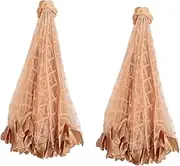 LALADEFIEE 1pc Lace Food Tent Protector Elegant Dish Table Umbrella Meals Cover for Home Easy to Clean for Picnics Parties