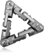 Zayin Infinite Flip Fidget Toys,Metal Triangle Infinity Flip Handheld Fidget Toy,Stress Relief Massage Hand Sensory Toy-Anxiety Desk Stress Relief Toys
