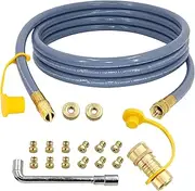 5249 Propane to Natural Gas Conversion Kit, Compatible with Black-Stone 28" & 36" Griddles, Rangetop Combo, Tailgater & Single Burner Rec Stove - 10FT Hose and 3/8 in Quick Connect Fitting