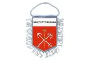 Flag Mini Country Flag Car Souvenir Coat of Arms Saint Petersburg Russia