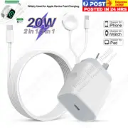 USB C Fast Charger Magnetic Cable Type-C AU Adapter For Apple Watch iPhone iPad
