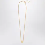 [Loewe] Anagram Pebble necklace in gold-plated silver One size Metal