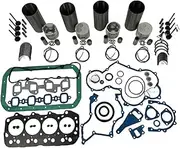 Cylinder Liner And Gasket Kit With Bearing Valve Guide Compatible For Toyota 1DZ-2 Engine Parts