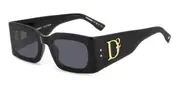 Dsquared2 D2 0109/S 807/IR Men's Sunglasses Black Size 52