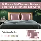 2 PCS/SET 25 Momme Silk Pillowcase for Skin and hair Both Sides 100% Pure Silk