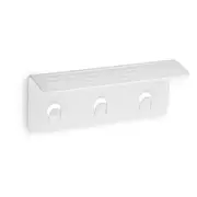 Bathroom Floating Shower Shelf Glossy White New - Brondell Nebia