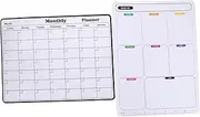 GANAZONO 2 Sheet Magnetic Attraction Schedule Family Calendar Dry Erase Board Monthly Planner for Fridge Monthly Calendar for Fridge Schedule Calendar for Fridge Magnetic