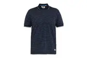 Duke Mens D555 Rosemary Stripe Jersey Woven Kingsize Polo Shirt (Navy/Teal) - UTDC533