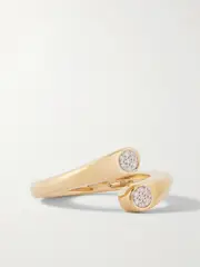 [STONE AND STRAND] STONE AND STRAND - Hug 10-karat Gold Diamond Ring - 6 6 Gold