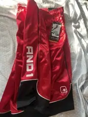 and1 mens basketball shorts large