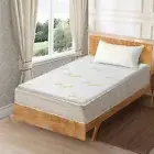 4CM Single Size Memory Foam Mattress Topper with Bamboo Fabric Cover Protector