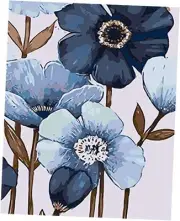 DIY Paint by Numbers Flowers for Adults and Beginners on Canvas Oil Painting