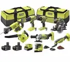 NEW Ryobi 18V ONE+ 8-Piece Cordless Power Tool Kit R18X8C142B