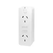 Arlec Grid Connect Smart Plug in Twin Socket with Energy Meter and Surge Protection