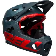 Bell Super DH Spherical MIPS MTB Helmet (Prime Matte Blue/Crimson)